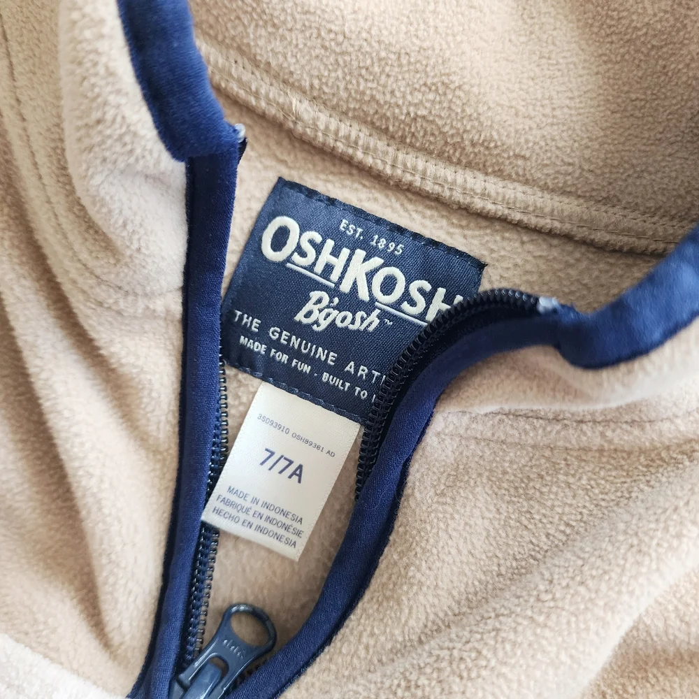 Oshkosh Size 7/8 Fleece Quarter‎ Zip Sweaters